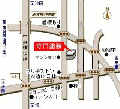 守口塗装への地図